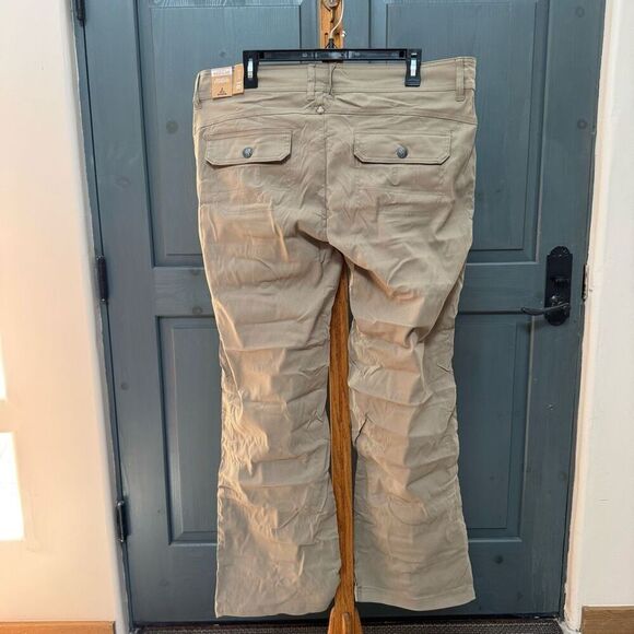 NWT PrANa Halle Straight Cut Hiking Pants sz18 Regular - Dark Khaki - Picture 2 of 7